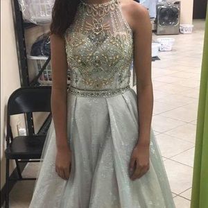 Ivory dress with sequins